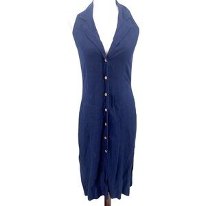 Vintage Collar Button-Down Dress